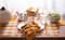 DII® Pumpkin Spice Heavyweight Check Fringed Placemat Set